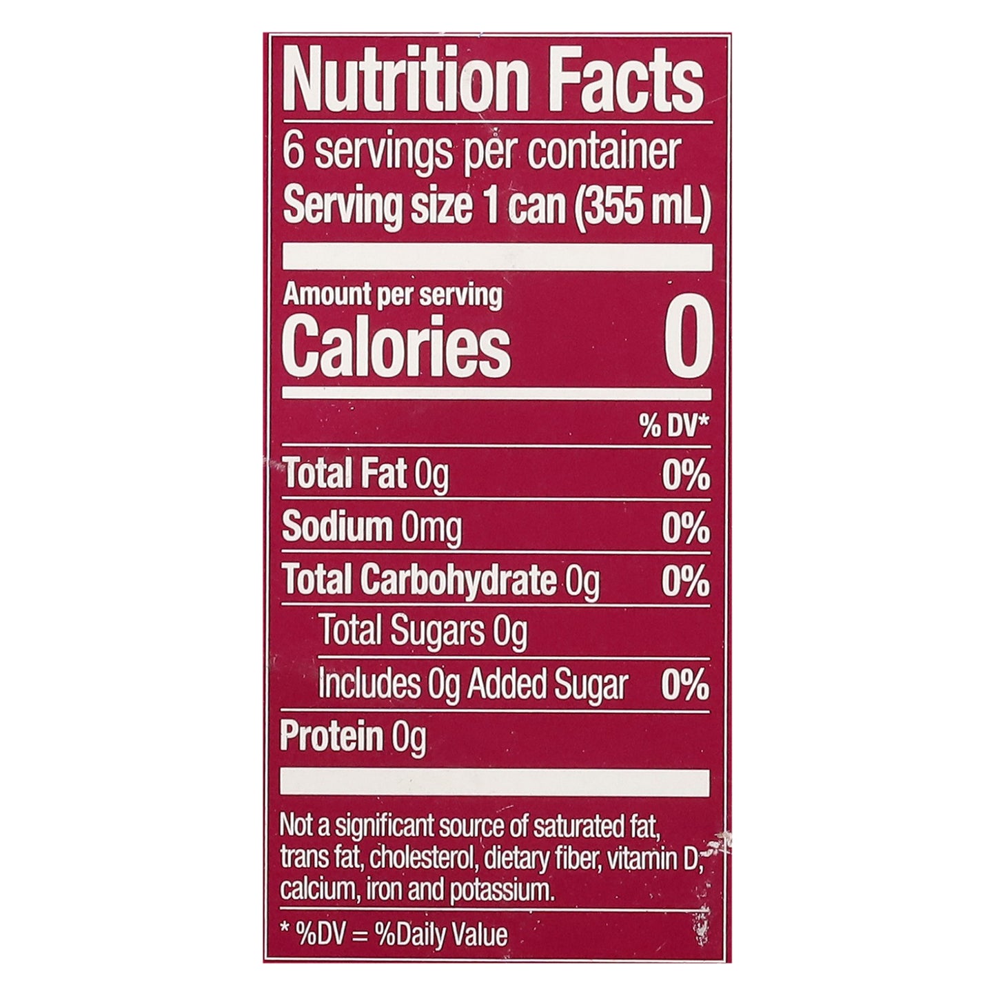 Zevia Zero Sugar Cran-Raspberry Soda 6 - 12 fl oz Cans