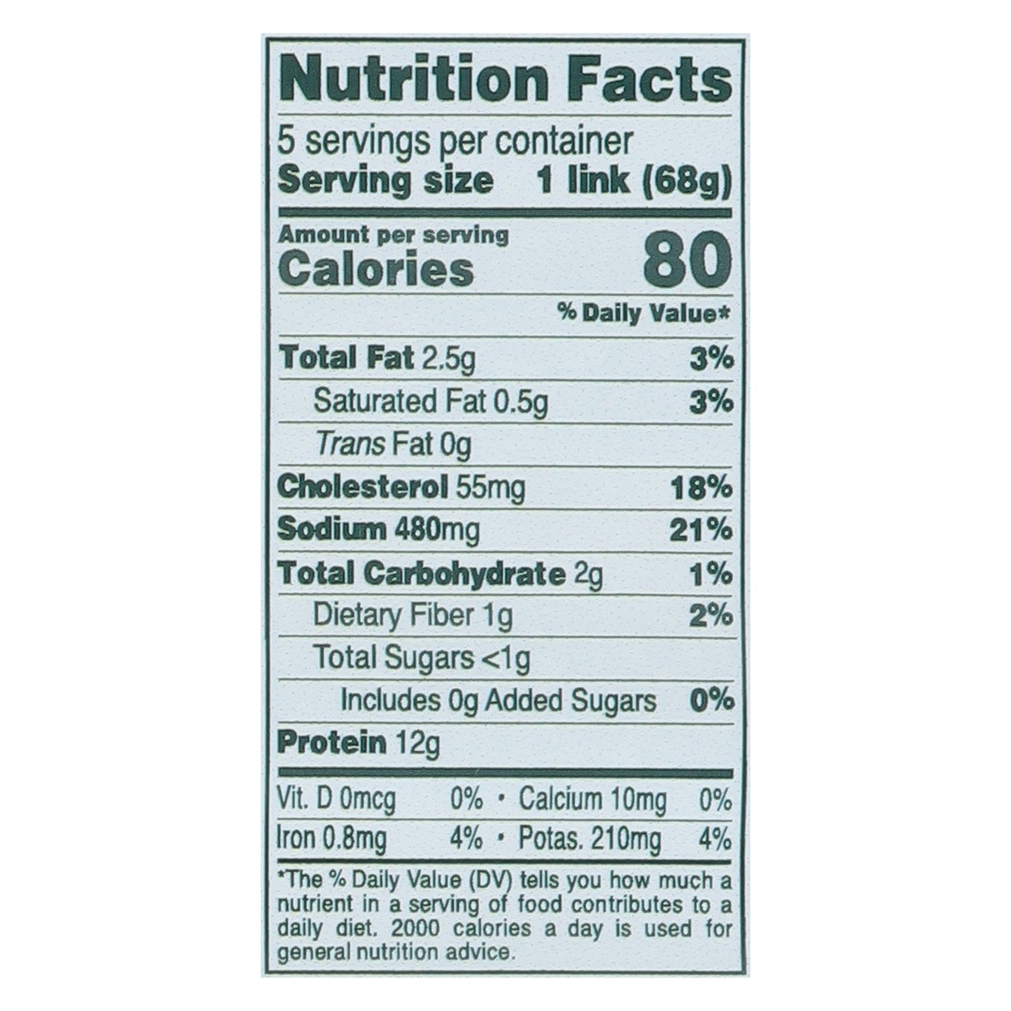 Bilinski's Organic Mild Italian with Bell Peppers Chicken Sausage 12 oz