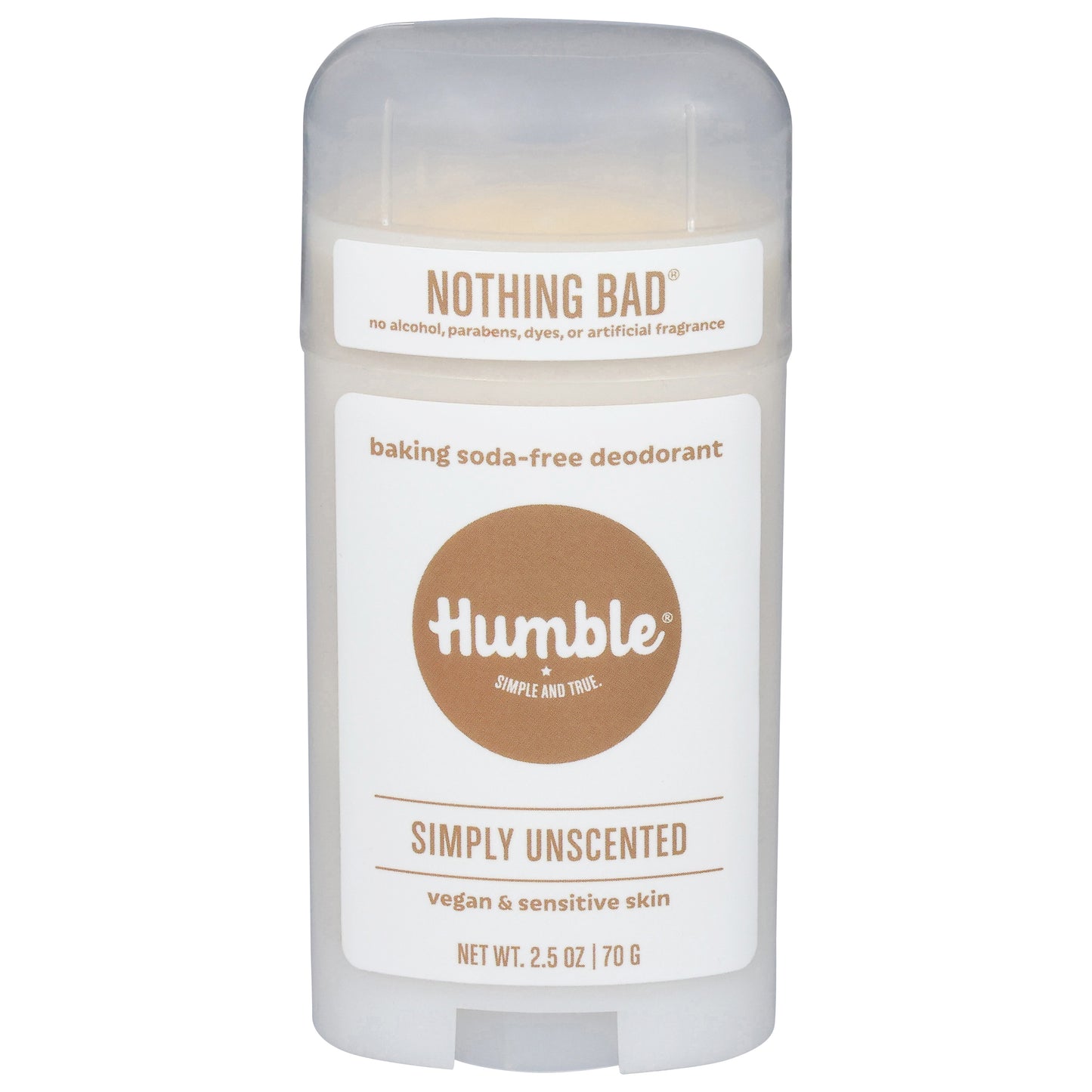 Humble Nothing Bad Baking Soda-Free Simply Unscented Deodorant 2.5 oz