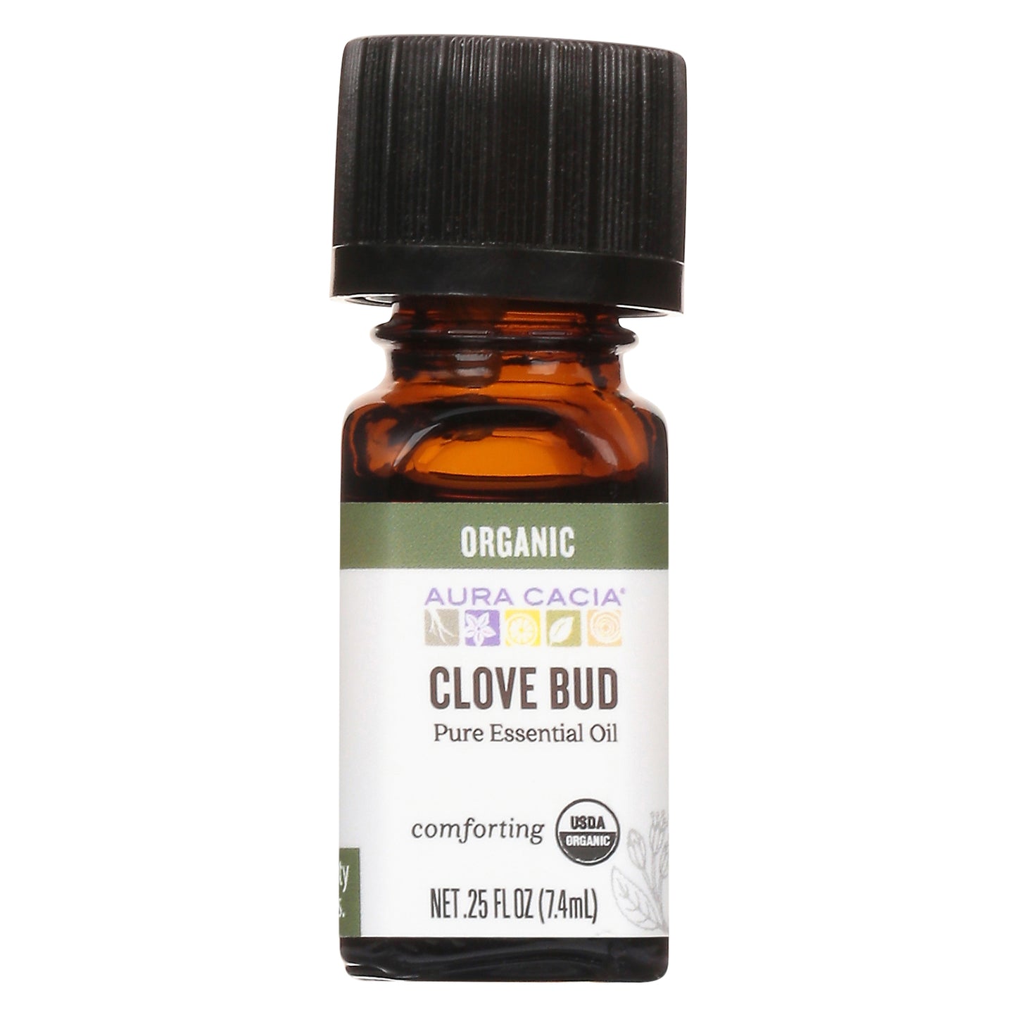 Aura Cacia Organic Comforting Clove Bud Pure Essential Oil 0.25 fl oz