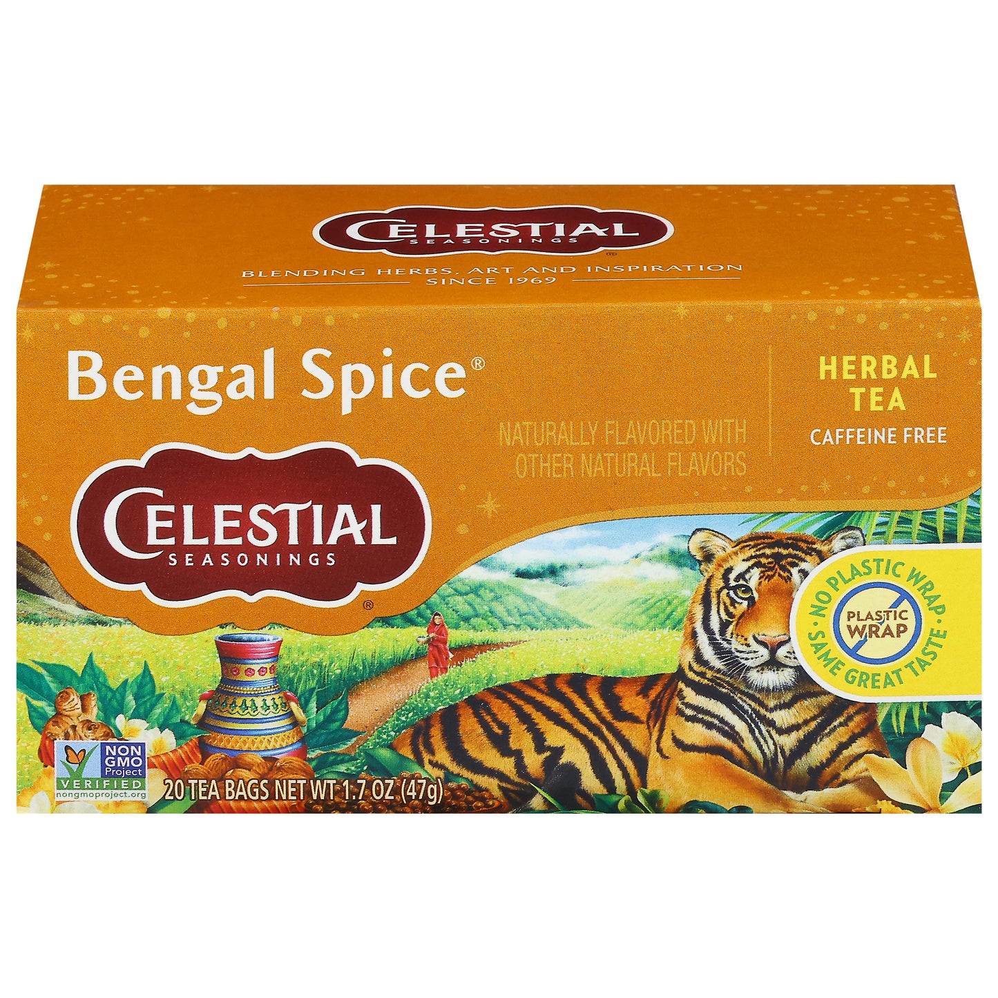 Celestial Seasonings Caffeine Free Bengal Spice Herbal Tea 20 Tea Bags