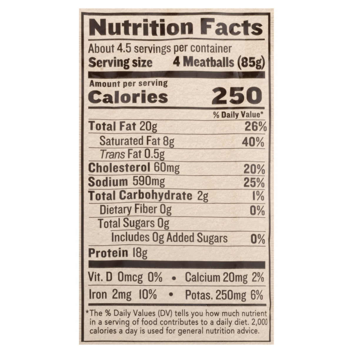 Force of Nature Classic Meatballs 14 oz