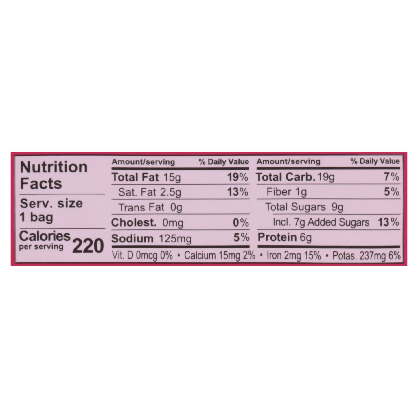 Sahale Snacks Pomegranate Vanilla Flavored Cashews Glazed Mix 1.5 oz