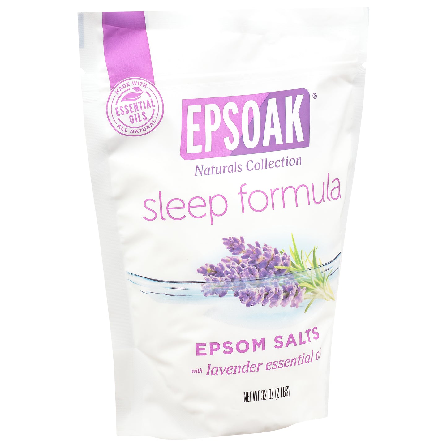 Epsoak Naturals Collection Sleep Formula Epsom Salts 32 oz Pouch