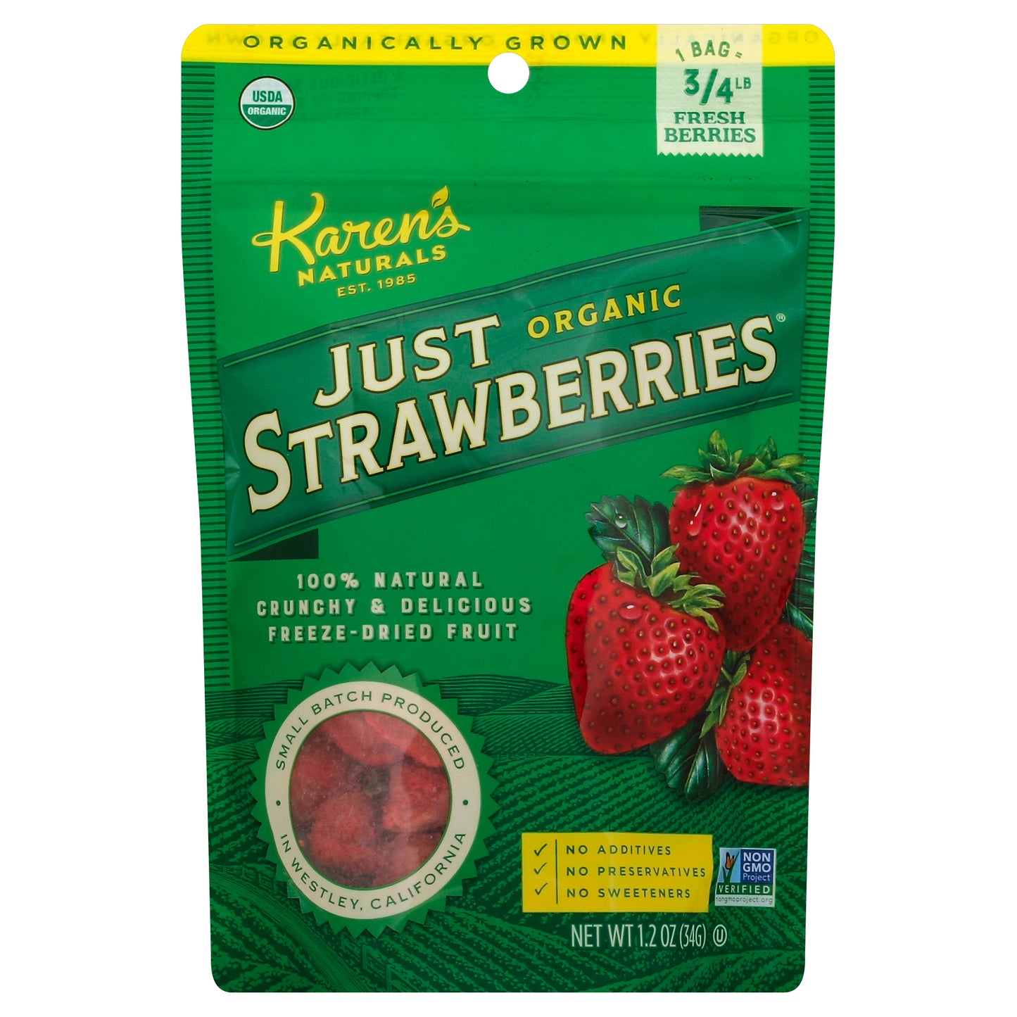 Karens Naturals Just Strawberries 1.2 oz