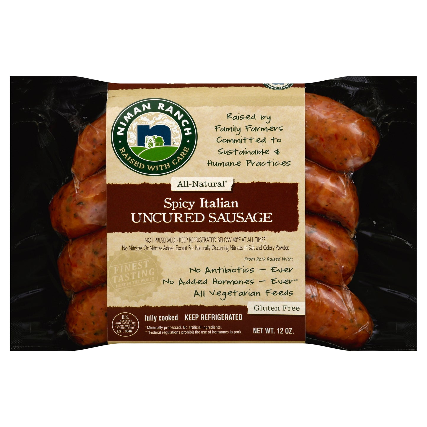Niman Ranch Sausage 12 oz - Spicy Italian