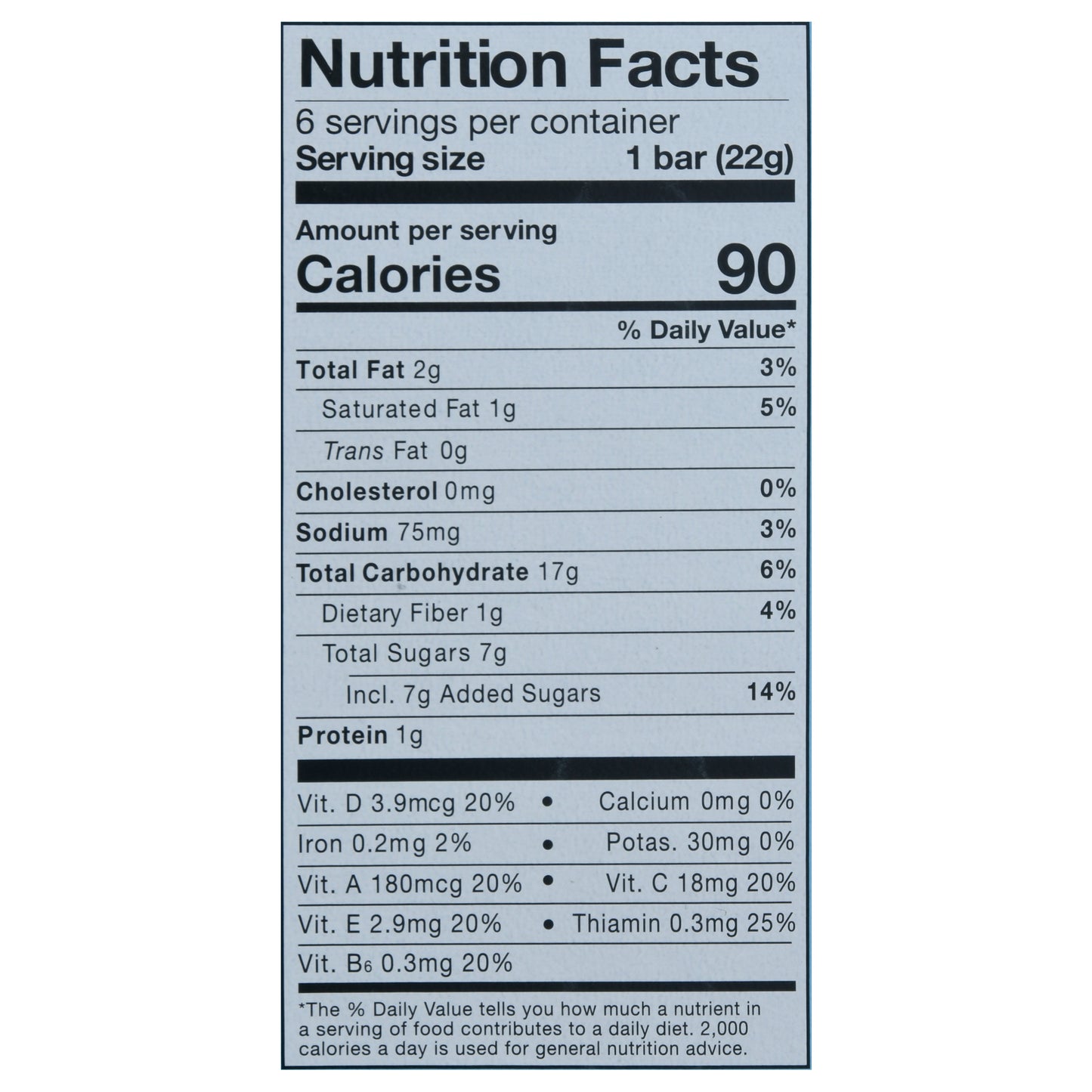 MadeGood Vanilla Crispy Squares 6 - 0.78 oz Bars