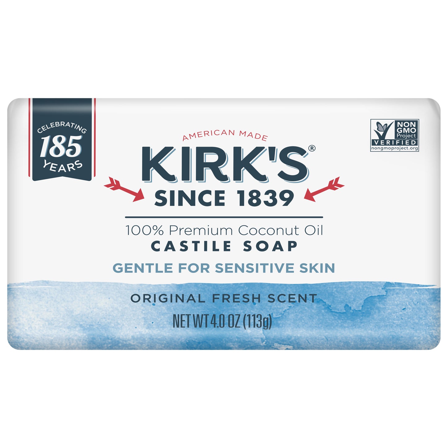 Kirk's Gentle Castile Soap Original Fresh Scent 4 oz.