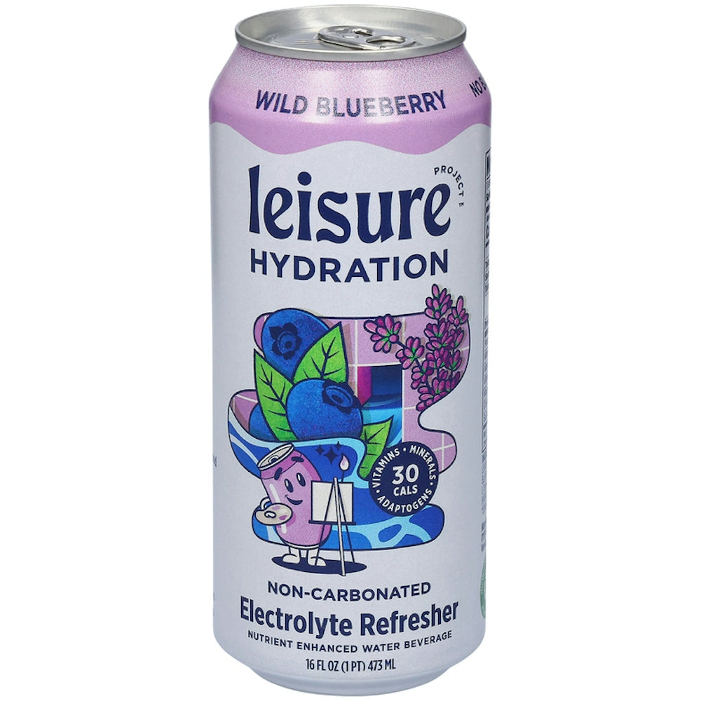 Leisure Project Electrolyte Refresher, Wild Blueberry, Non-Carbonated