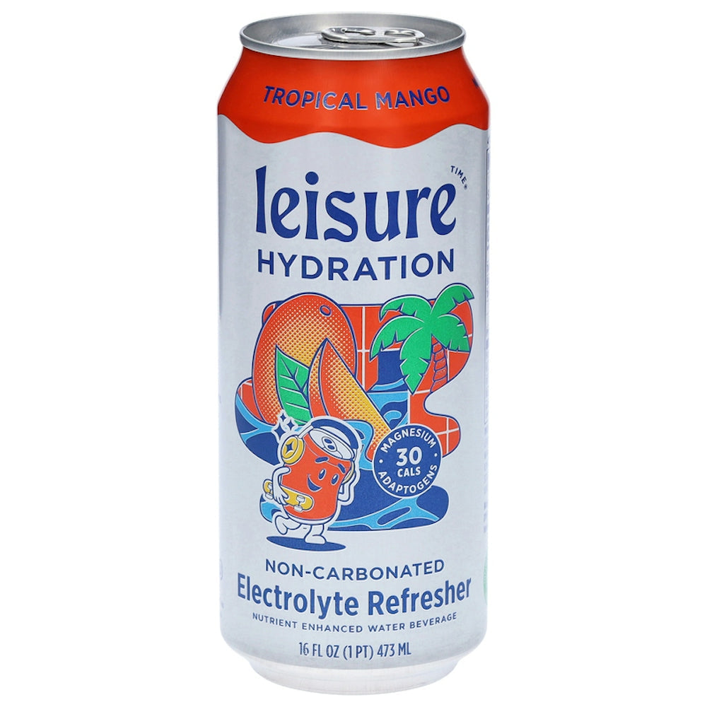Leisure Hydration Non-Carbonated Tropical Mango Electrolyte Refresher