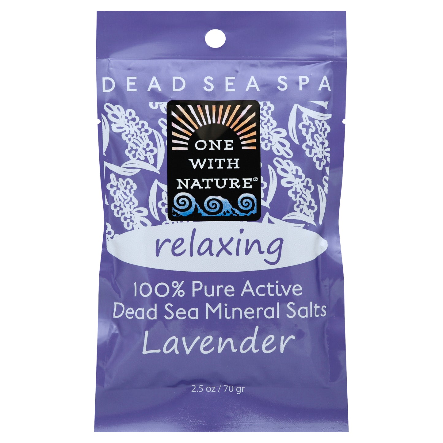 One with Nature Mineral Salts 2.5 oz - Lavender