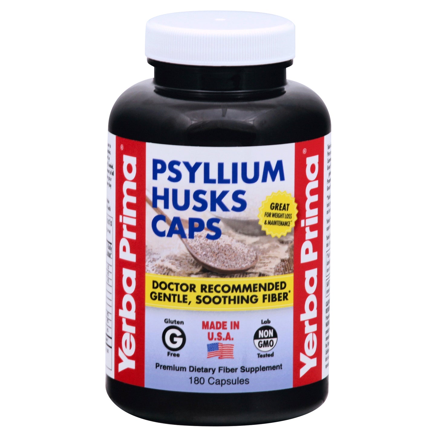Yerba Prima Psyllium Husks Caps 180 ea
