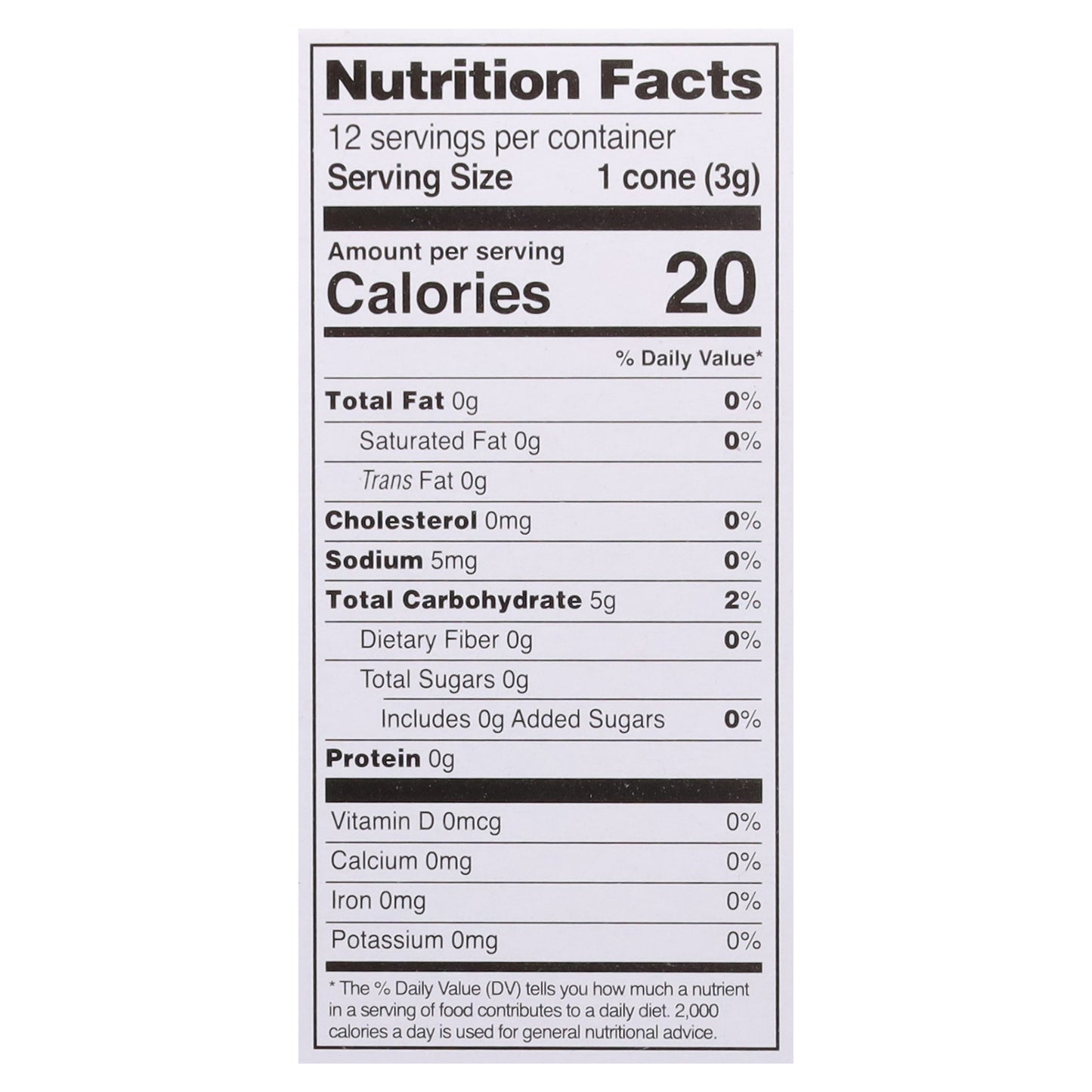 Let's Do Gluten Free Cake Style Ice Cream Cones 12 ea