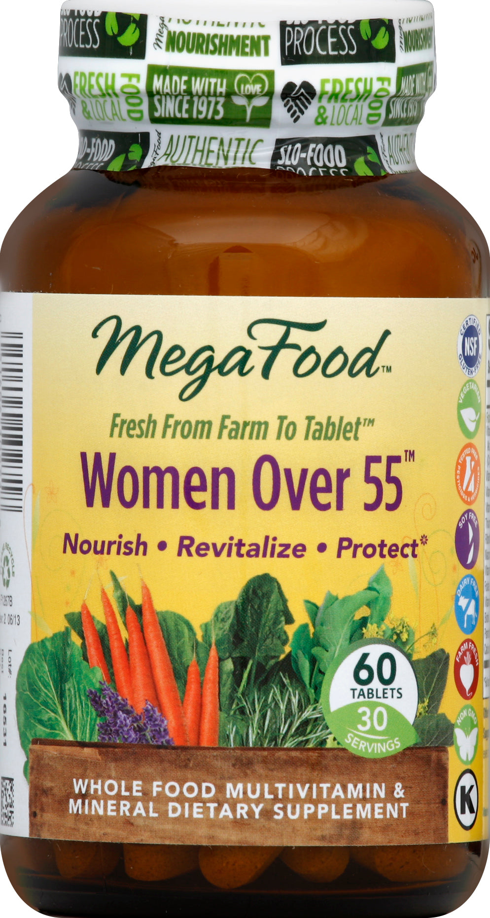 MegaFood MEGAFOOD OVER 55 WOMEN TABS 60 CT