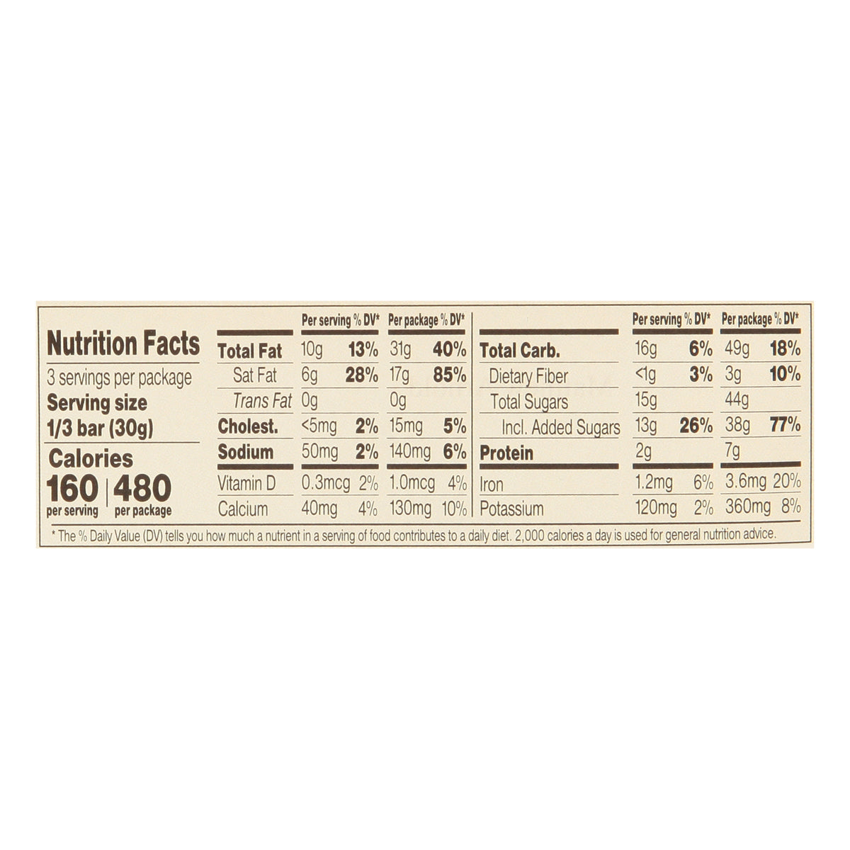 Chocolove 33% Cocoa Salted Peanut Butter Milk Chocolate 3.2 oz