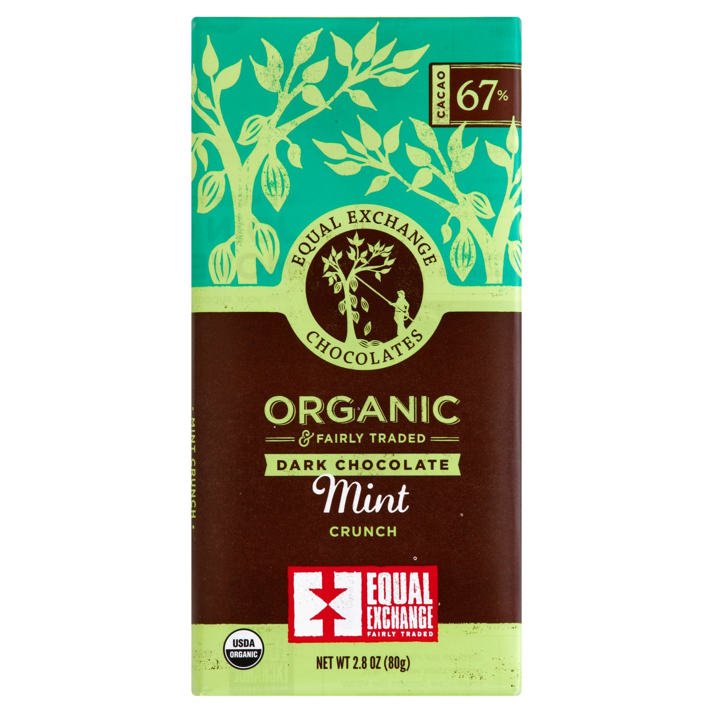 Equal Exchange Dark Chocolate 2.8 oz - Mint