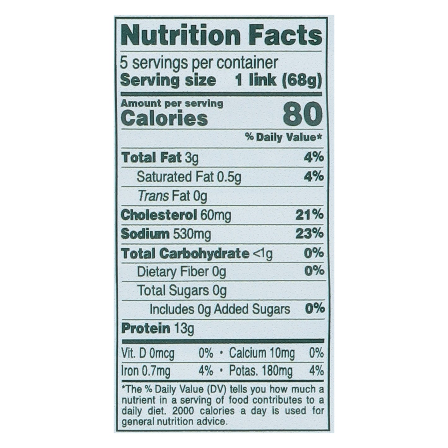 Bilinski's Organic Wild Mushroom with Italian Herbs Chicken Sausage 12 oz