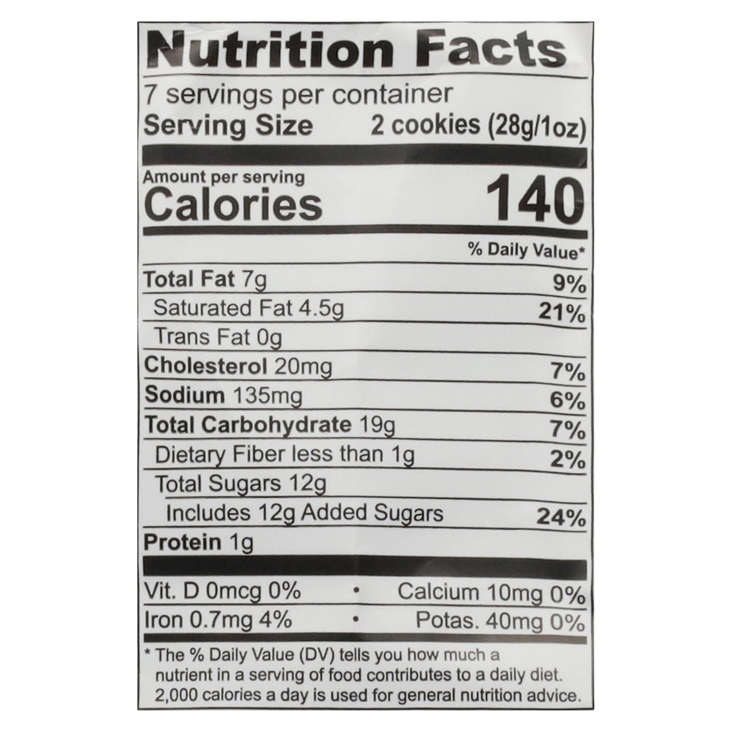 Tate's Bake Shop Gluten Free Chocolate Chip Cookies 7 oz