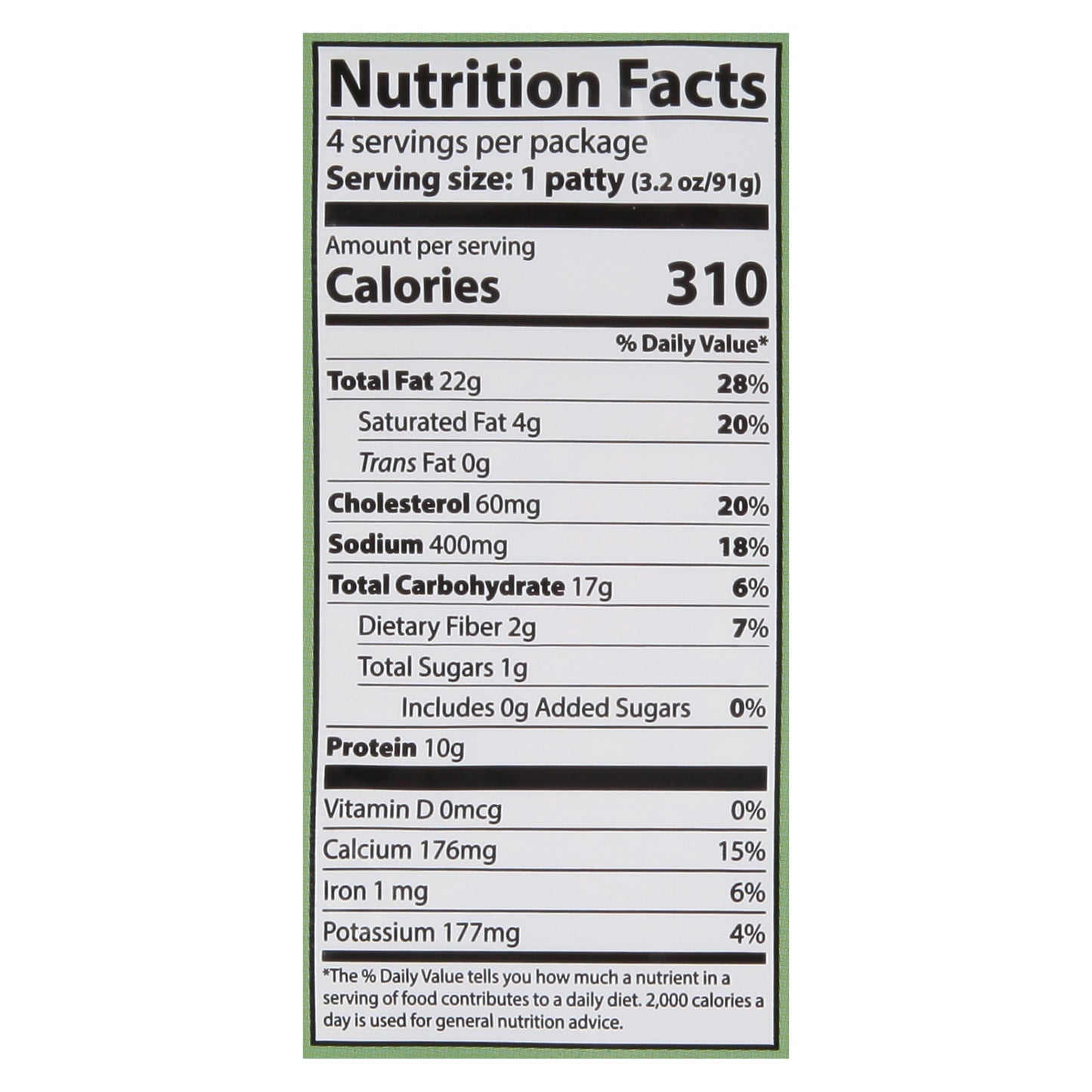 Walnut Burger Walnut & Cheese Patty 4 ea