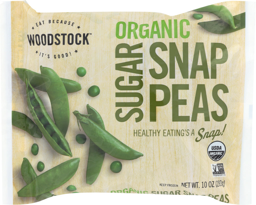 Woodstock Organic Frozen Sugar Snap Peas, 10 Oz