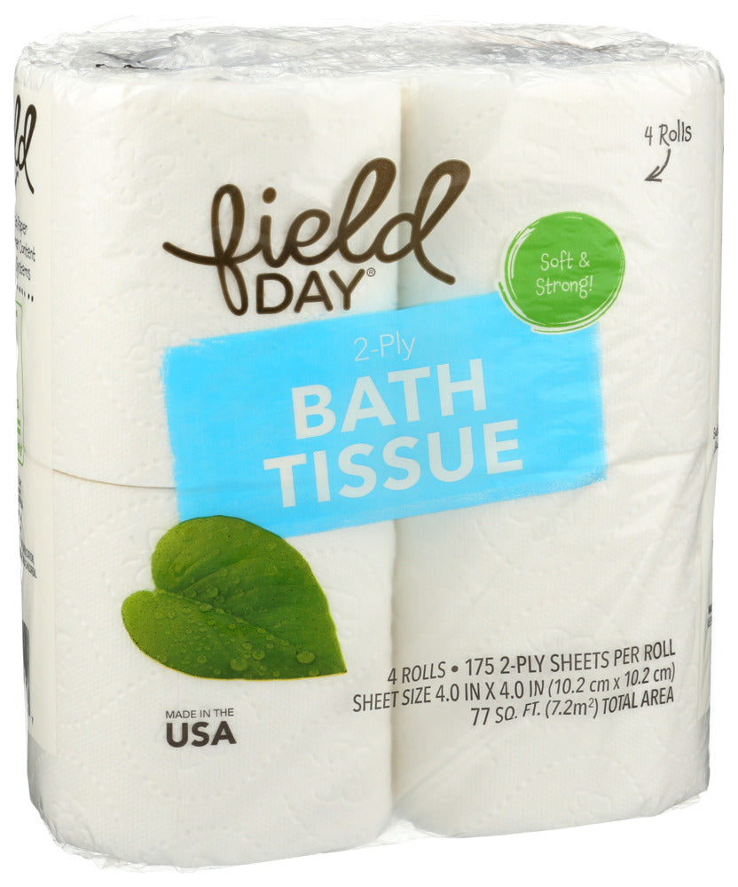 Field Day 2 Ply Recycled Bath Tissue 4 roll