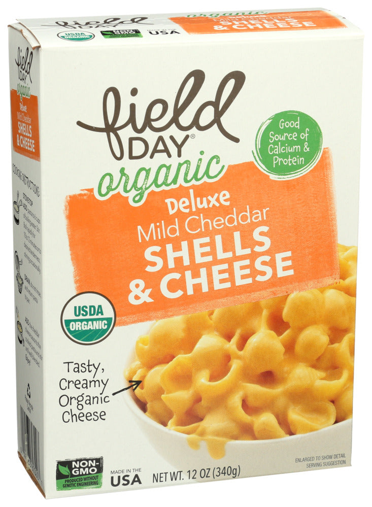 Field Day Deluxe Mild Cheddar Shells & Cheese Organic 12 oz