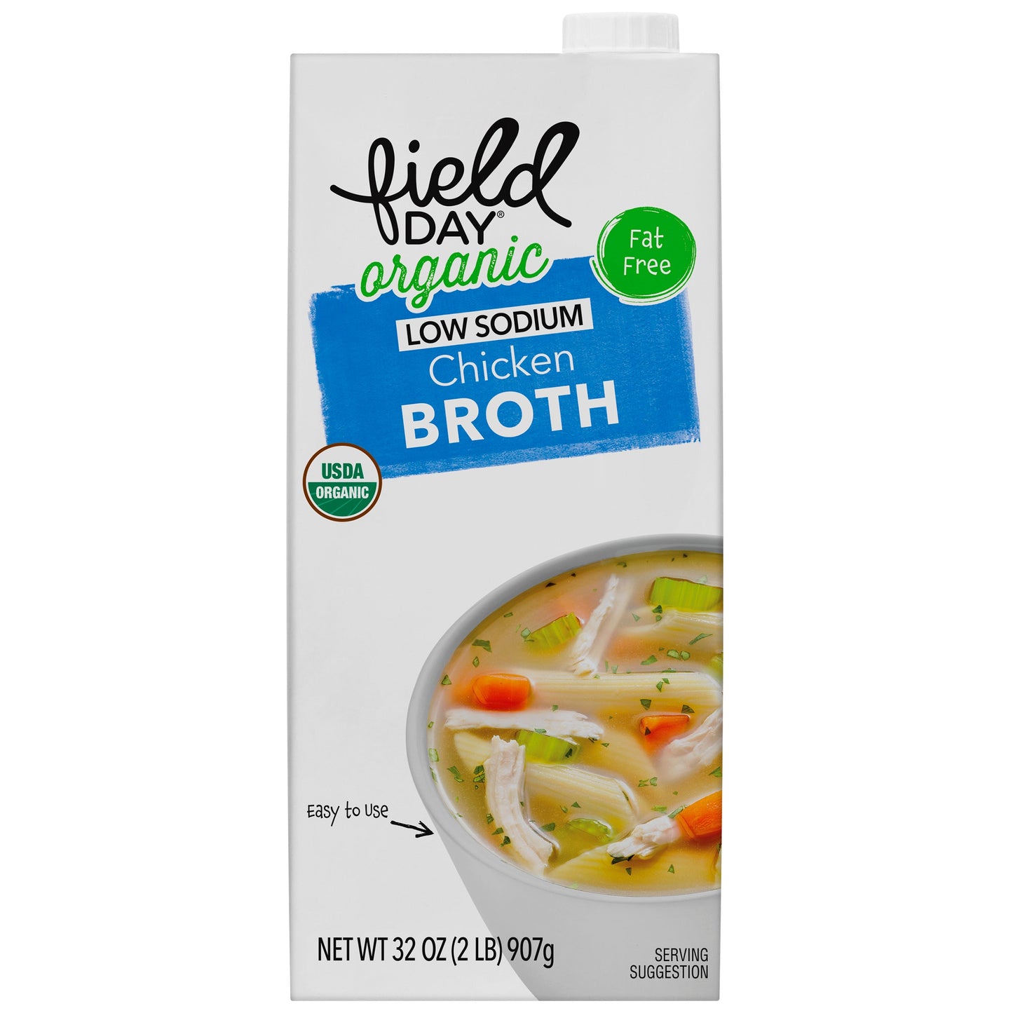 Field Day Low Sodium Chicken Broth - 32oz