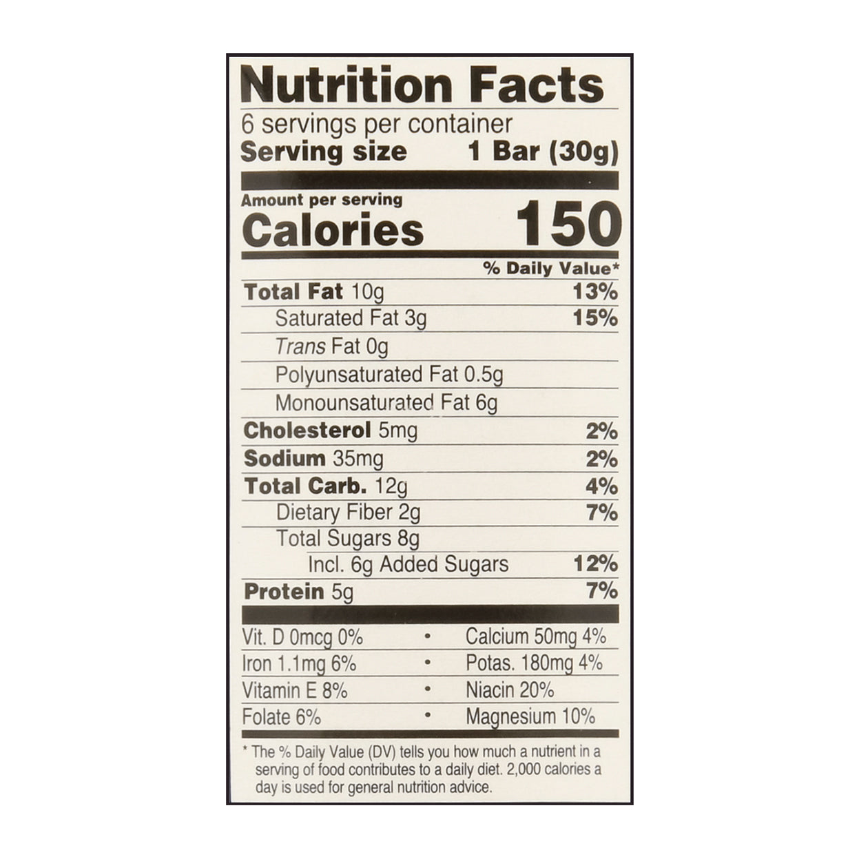 Perfect Bar Chocolate Covered Peanut Butter Mini Protein Bar 6 - 1.05 oz Bars