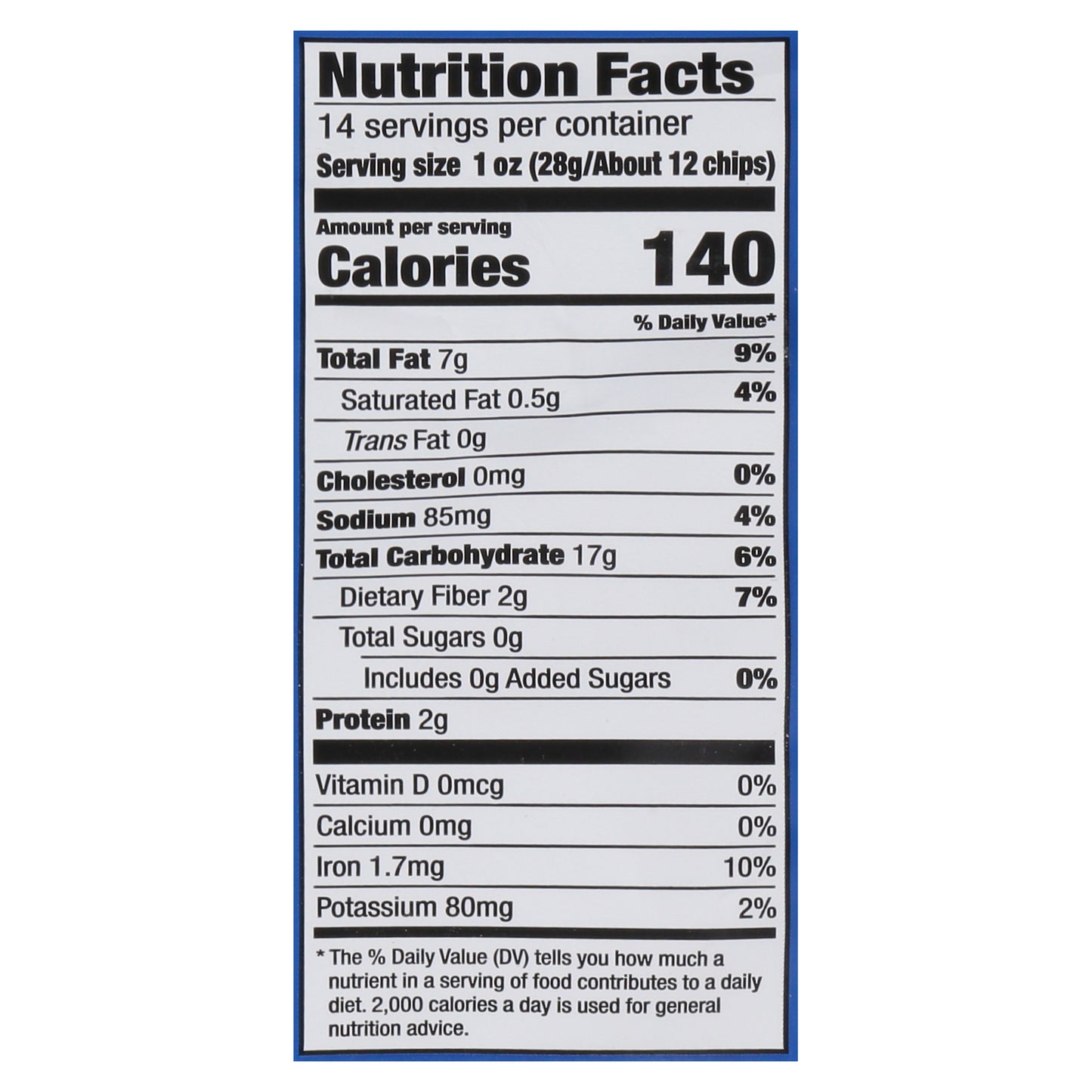 Garden of Eatin' Organic Blue Corn Tortilla Chips with Sea Salt 14 oz