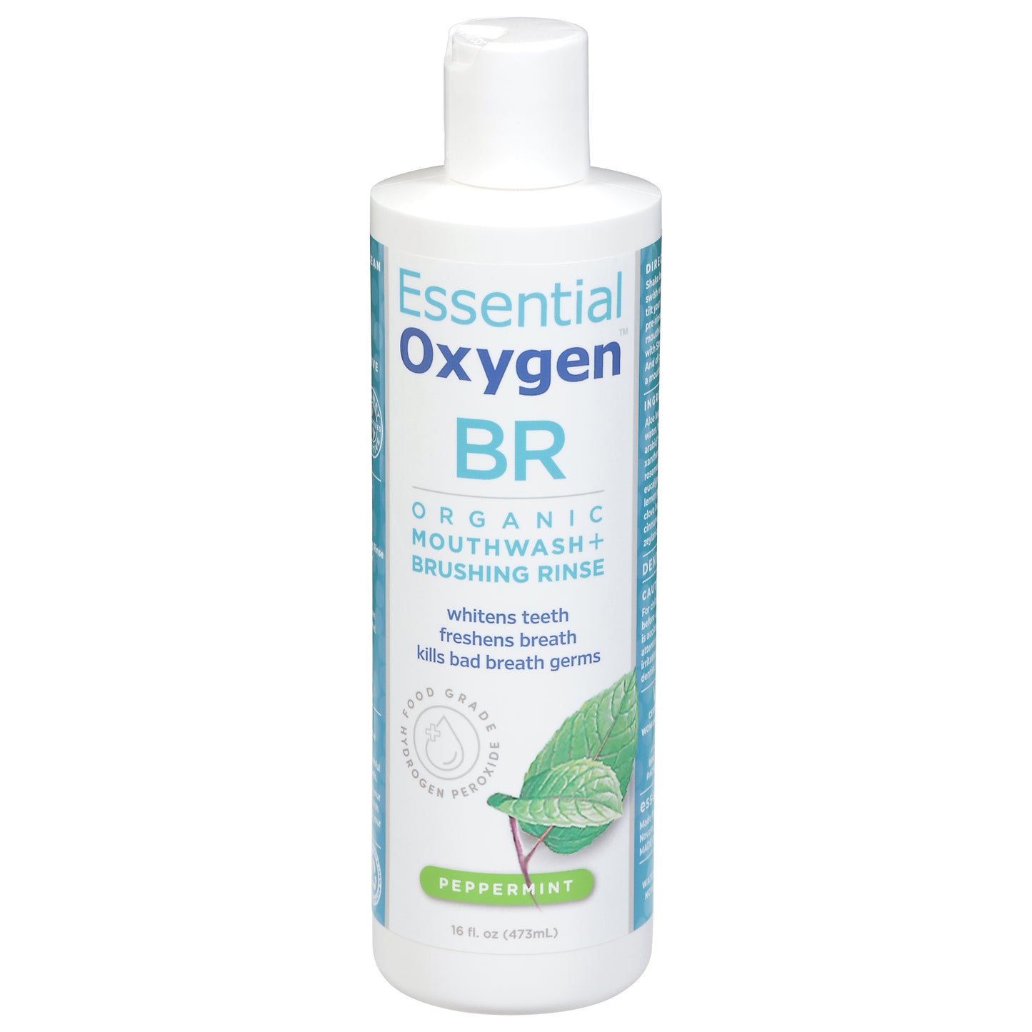 Essential Oxygen BR Organic Mouthwash + Brushing Rinse 16 fl oz