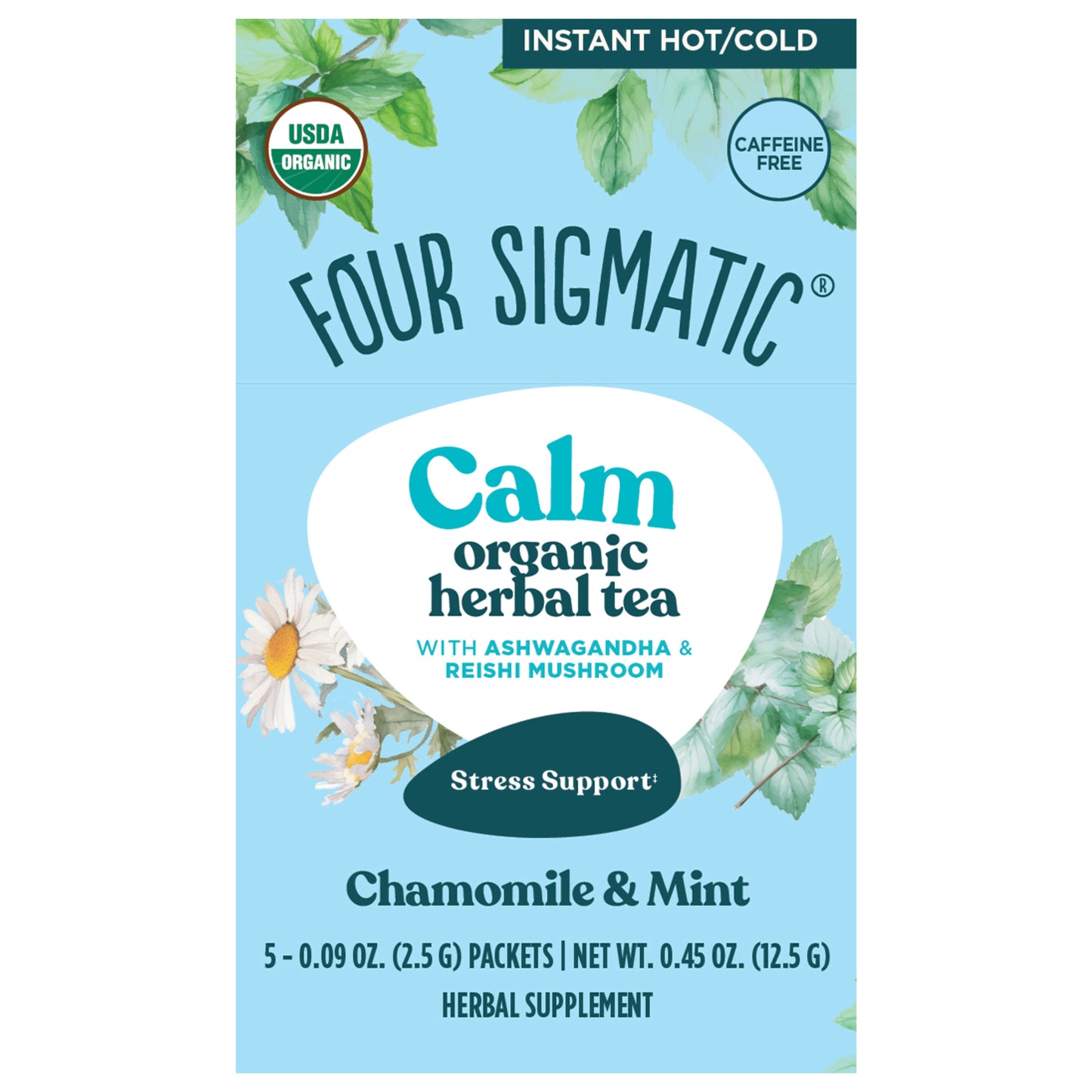 Calm Organic Herbal Tea SS 5 Count