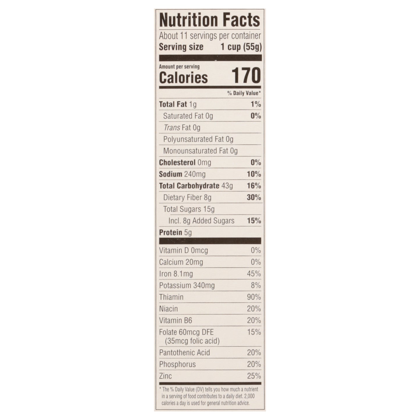 Mom's Best Raisin Bran Cereal Family Size 22 oz