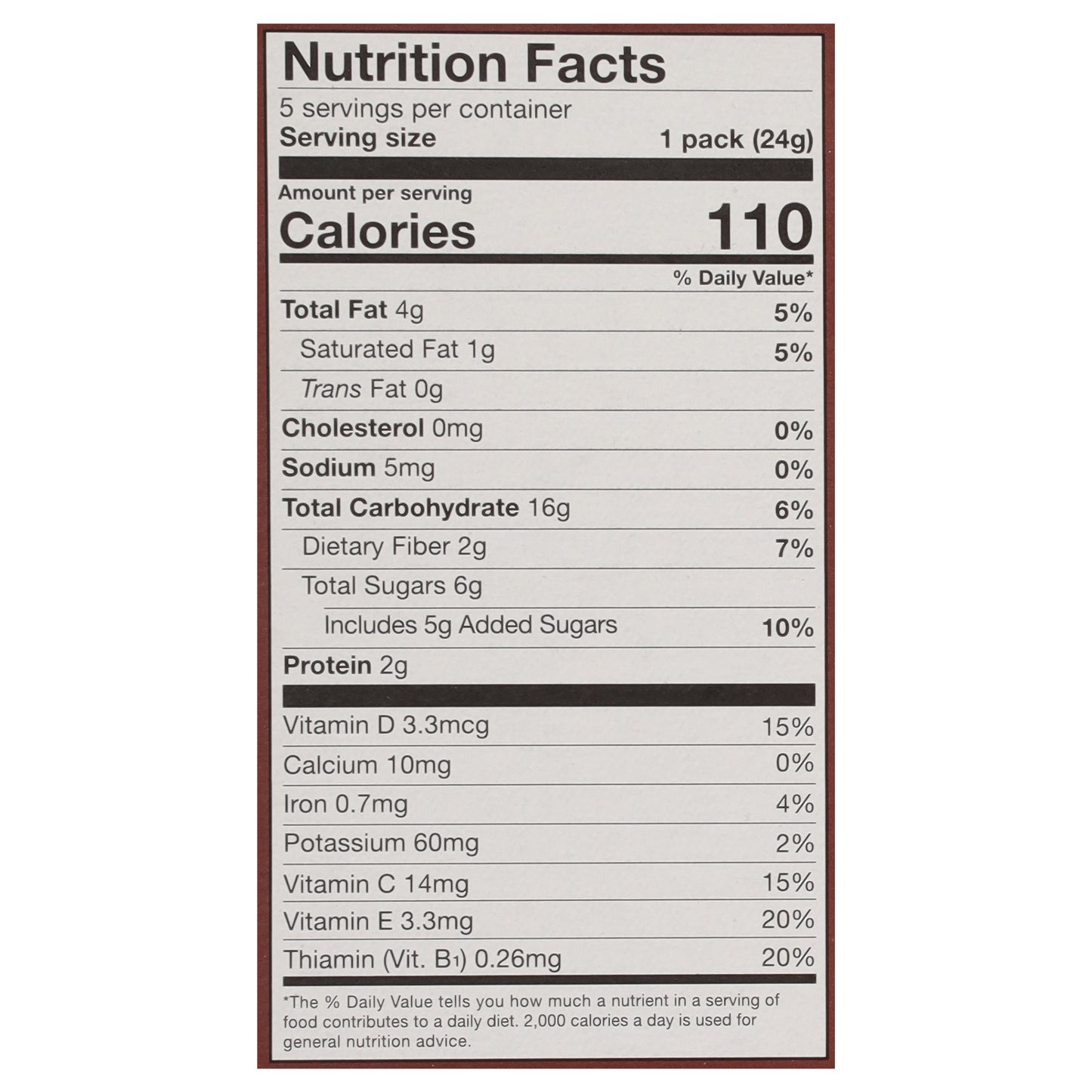 MadeGood Organic Chocolate Chip Granola Bites 5 - 0.85 oz Packs