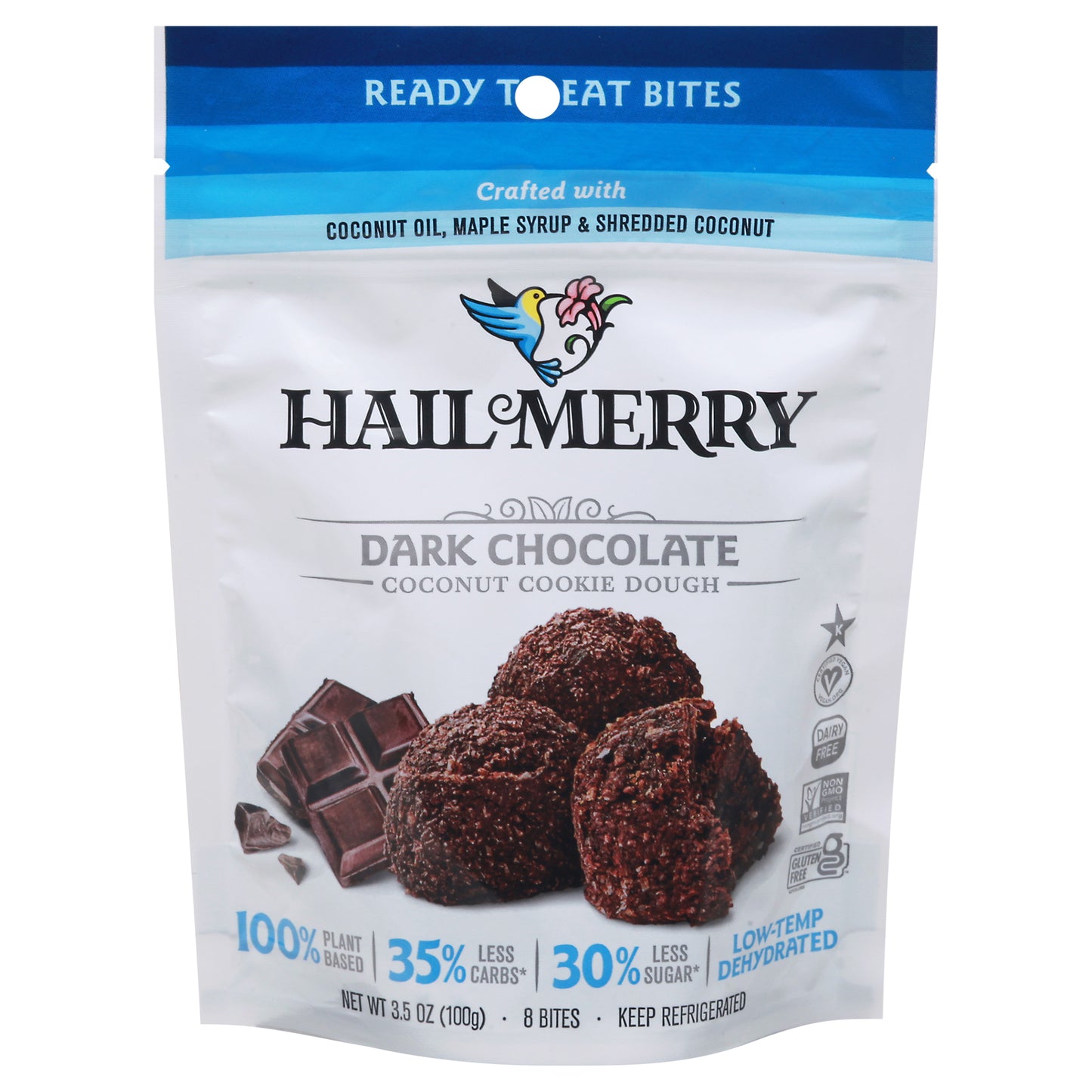 Hail Merry Dark Chocolate Coconut Cookie Dough 8 Bites 8 ea