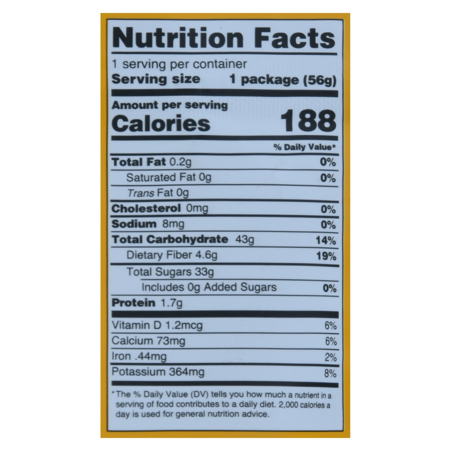 Mavuno Harvest Organic Dried Pineapple 2 oz Stand Pack