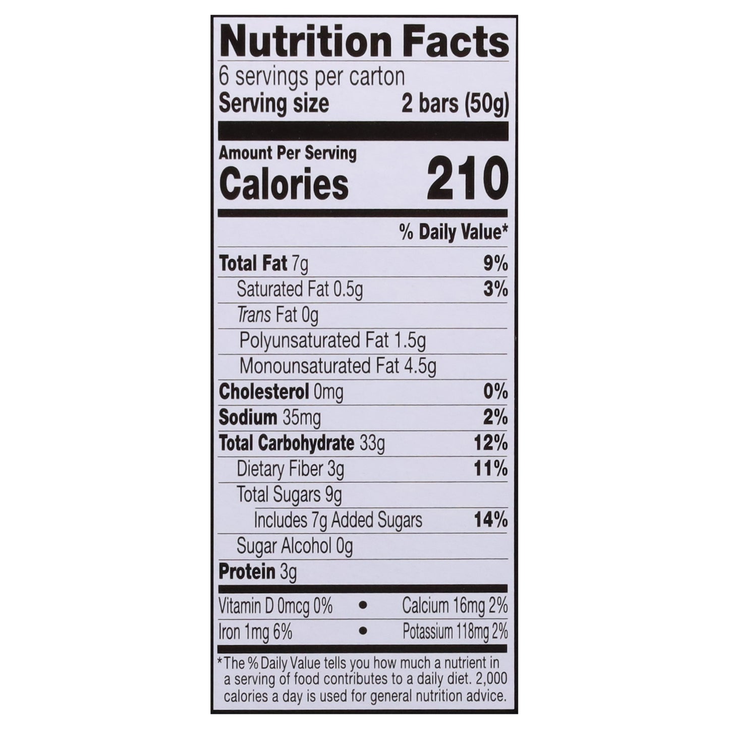 Kind Breakfast Honey Oat Bars 6 - 1.76 oz Packs