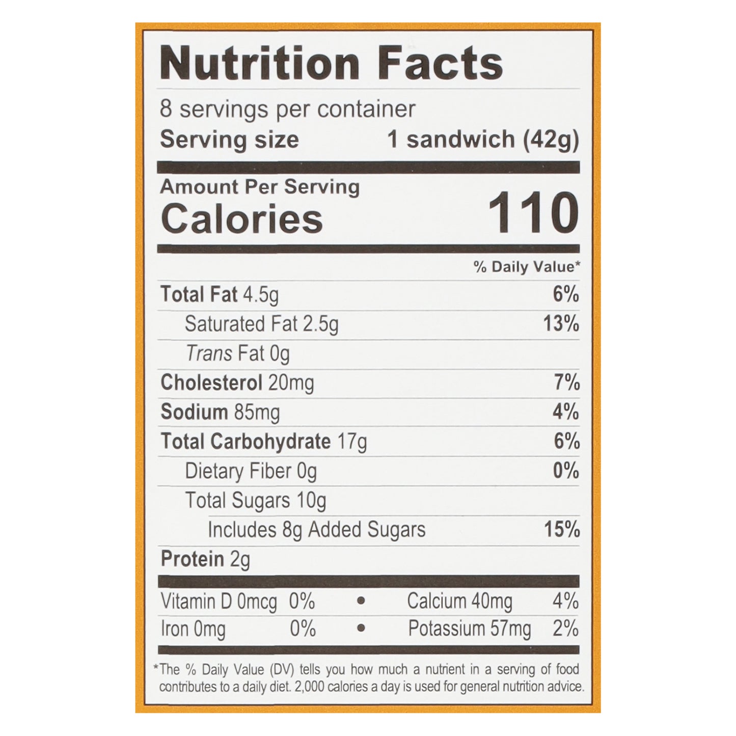 Alden's Organic Mini Squares Sea Salt Caramel Ice Cream Sandwich 8 - 2 fl oz Sandwiches