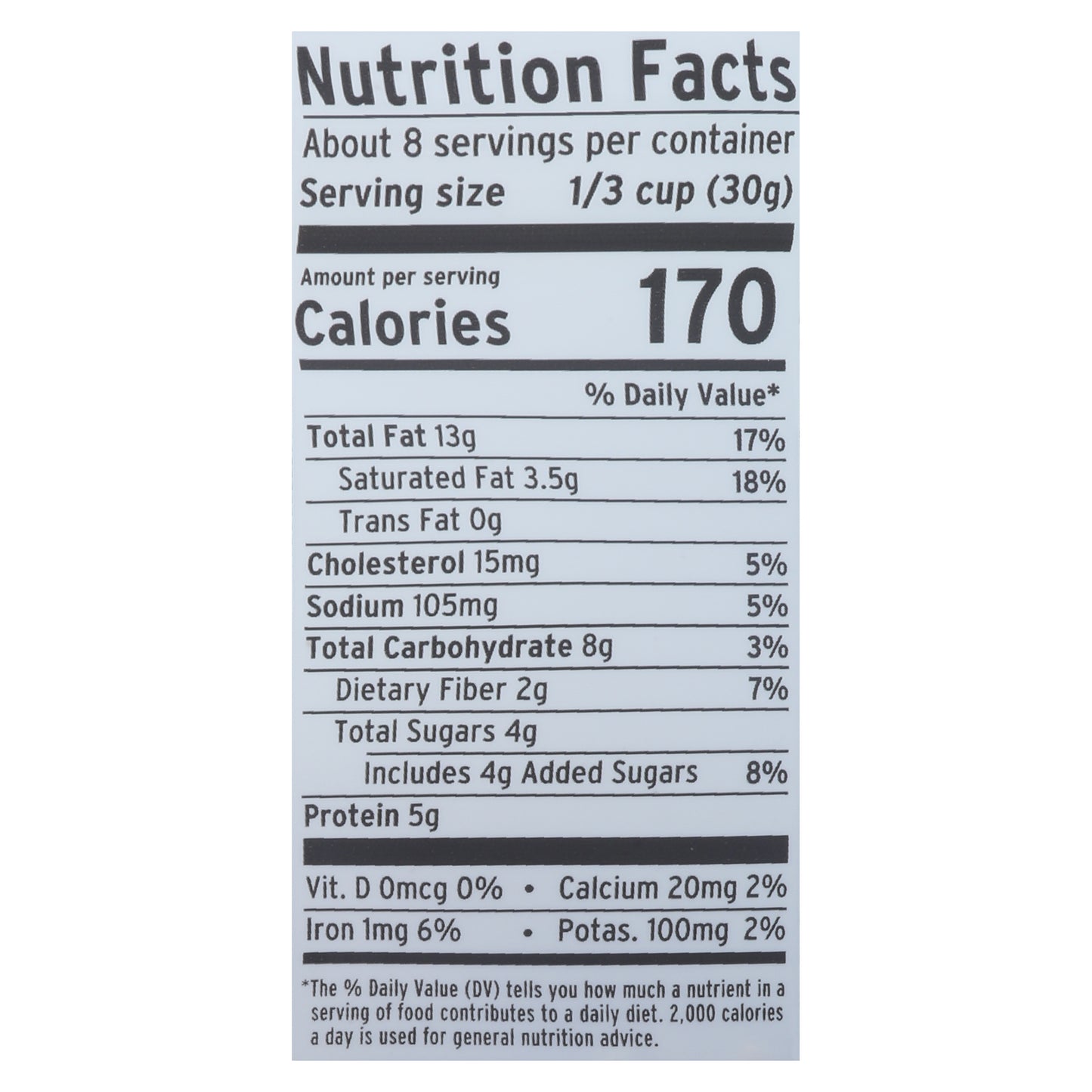 Purely Elizabeth Grain-Free Vanilla Almond Butter Nut Granola 8 oz