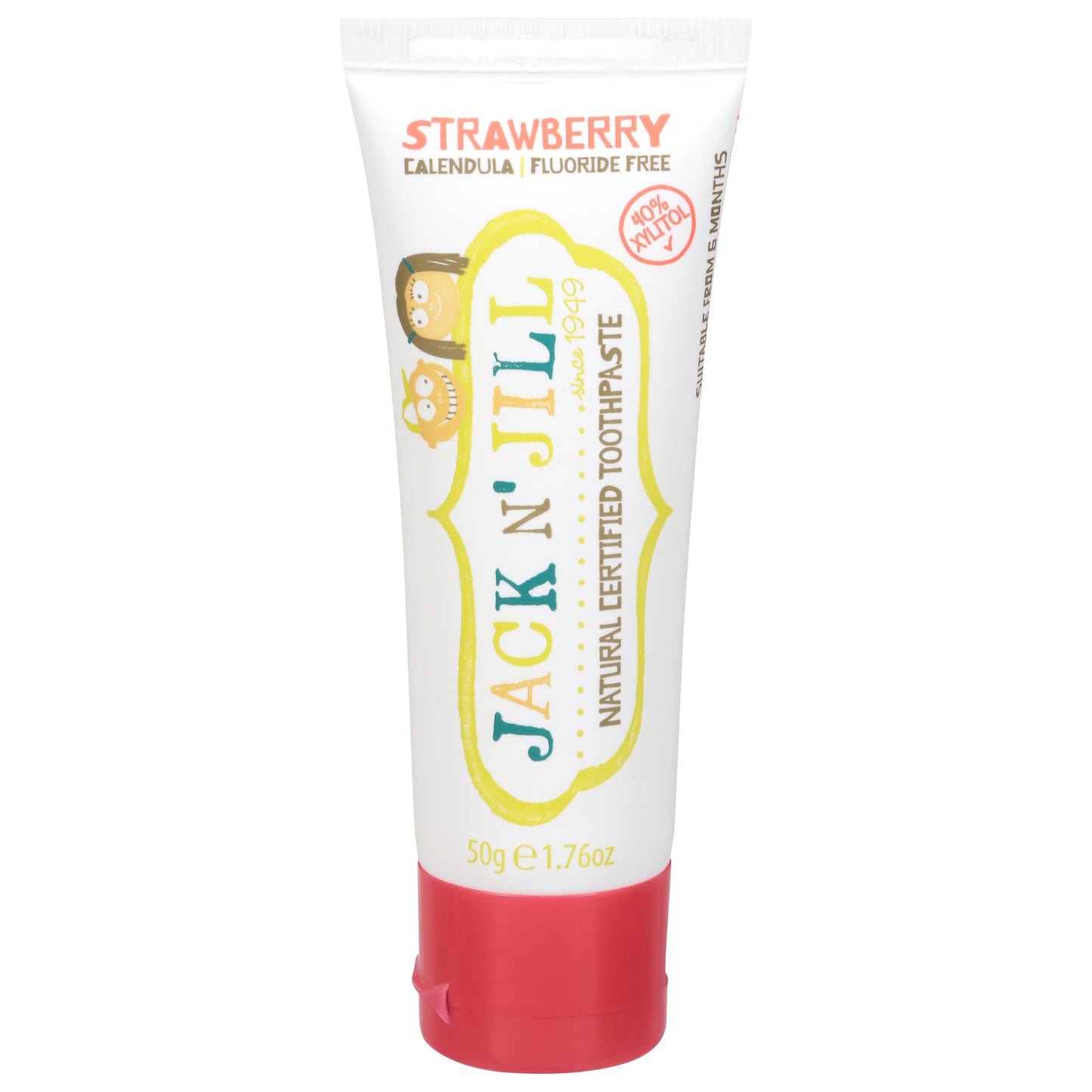 Jack N' Jill Fluoride Free Strawberry Toothpaste 1.76 oz