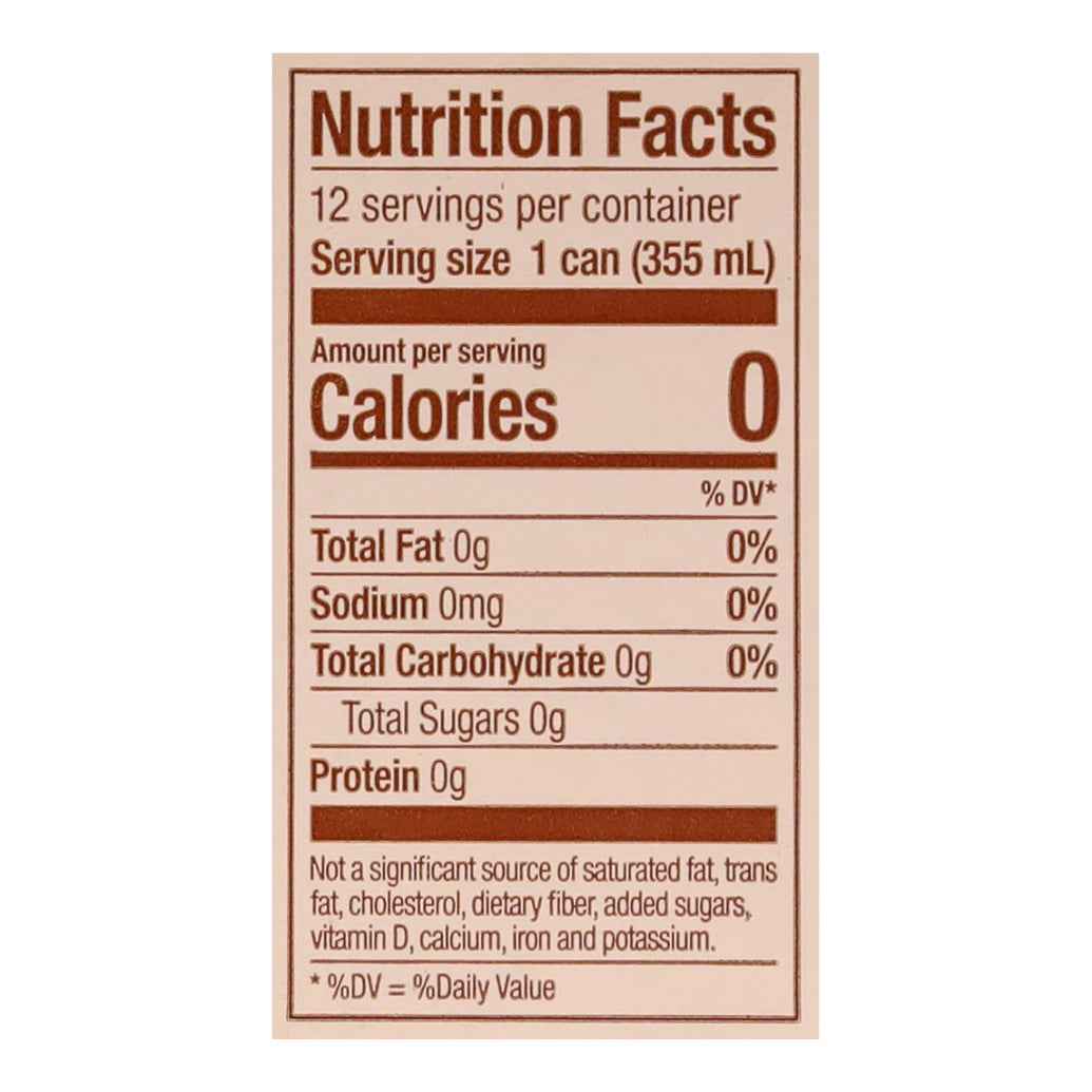 Zevia Zero Sugar Creamy Root Beer Soda 12 - 12 fl oz Cans