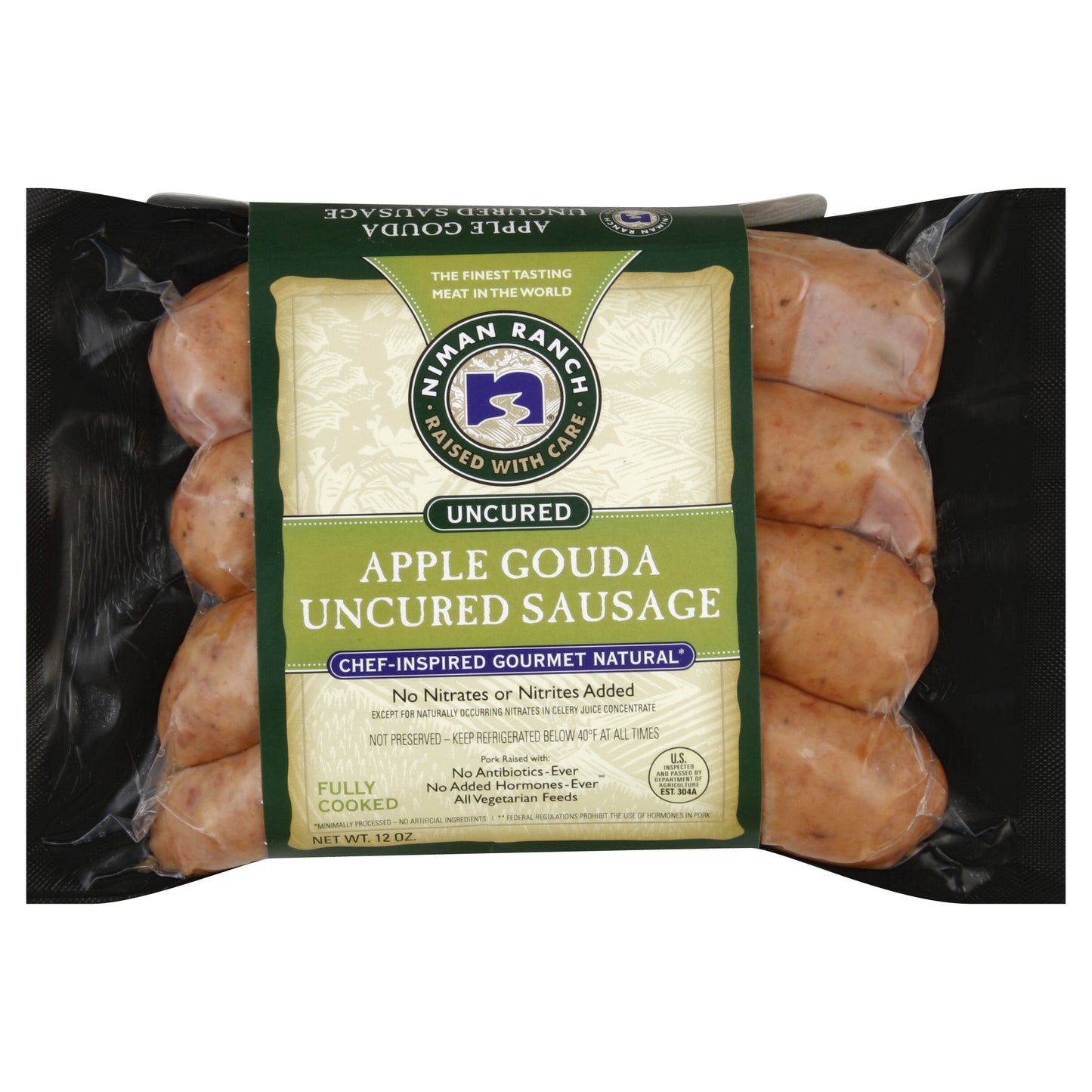 Niman Ranch Sausage 12 oz - Apple Gouda