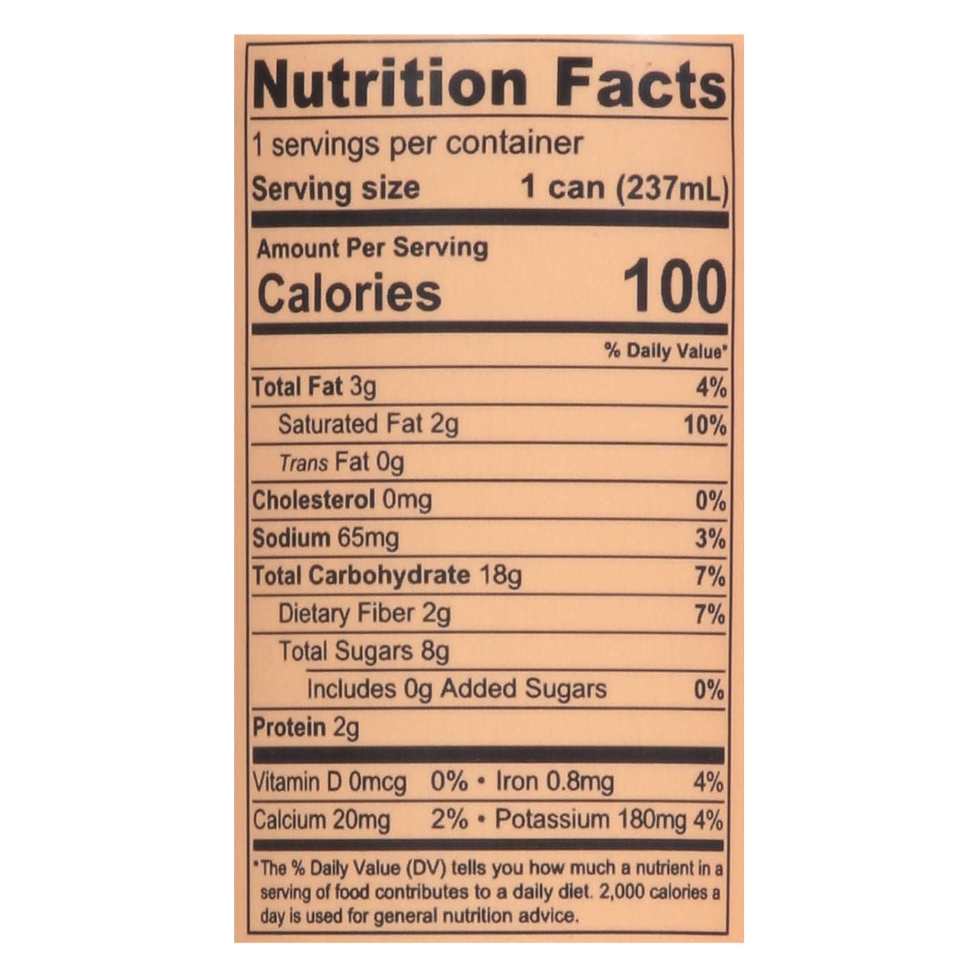 Pop & Bottle Organic +Adaptogens Cold Brew Mocha Oat Milk Latte 8 fl oz Can