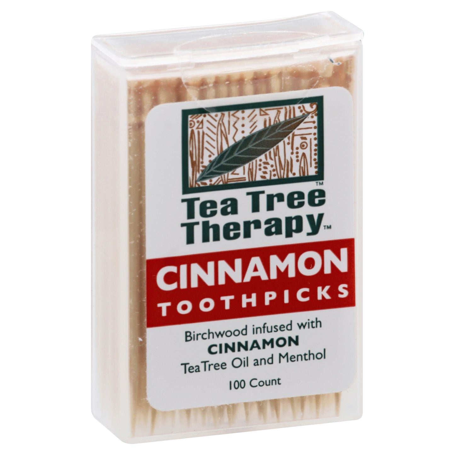 Tea Tree Therapy Cinnamon Toothpicks 100 ea
