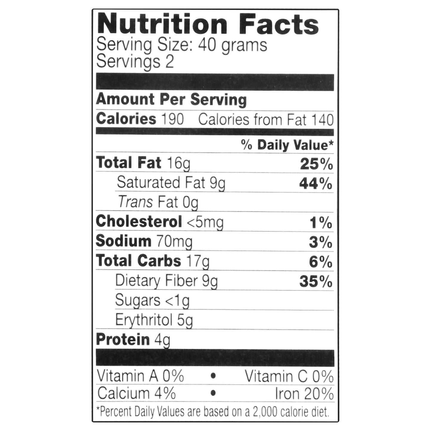 Lilys Extra Dark 70% Cocoa Salted Almond Chocolate 2.8 oz