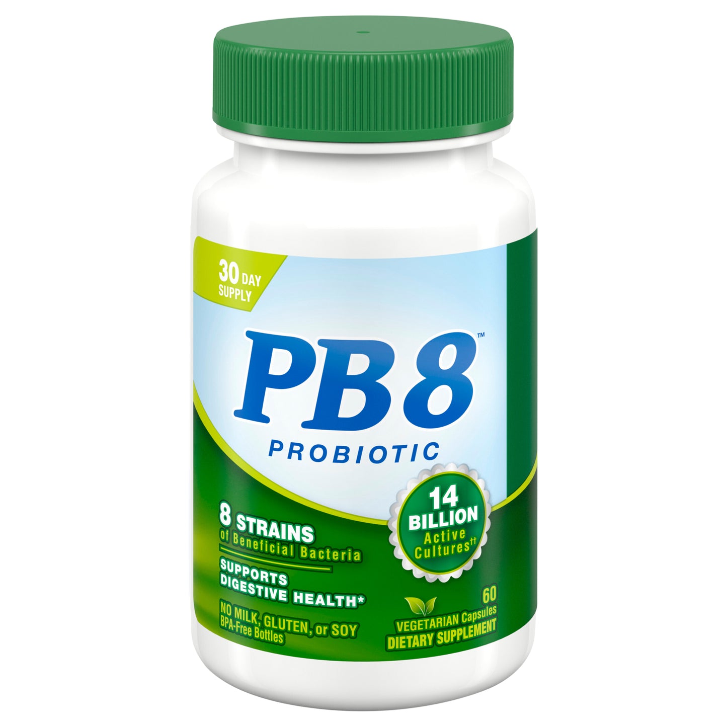 Nutrition Now PB8™ Vegetarian Probiotic Supplement for Men and Women, 60 Count