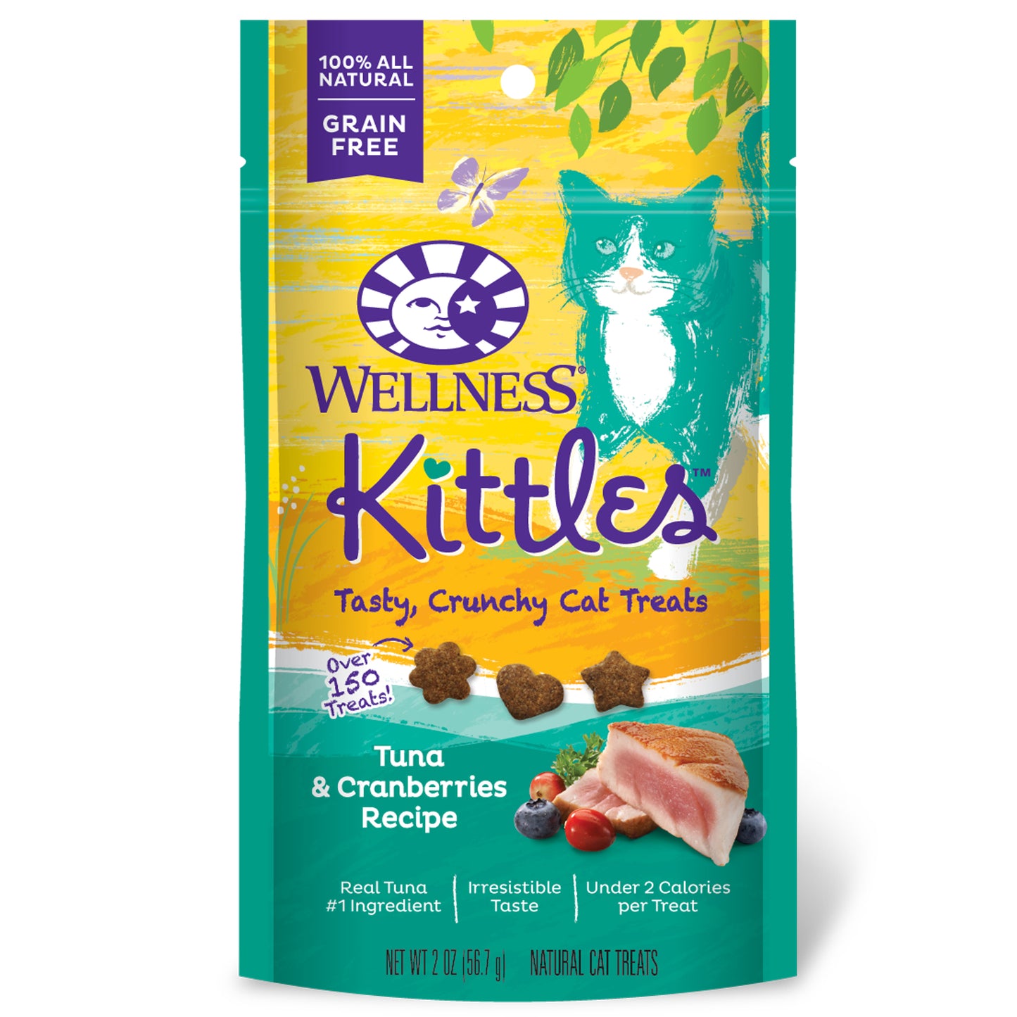 Wellness, Cat Treat Kittles Tuna And Cranberry, 2 Oz