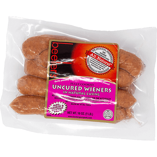 Beeler's Pork Wiener, Uncured