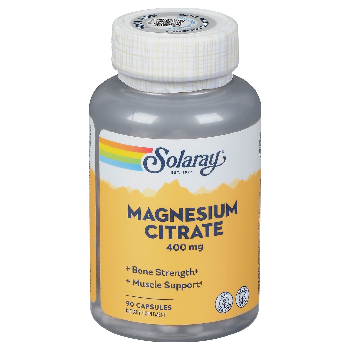 Solaray 400 mg Magnesium Citrate 90 Capsules