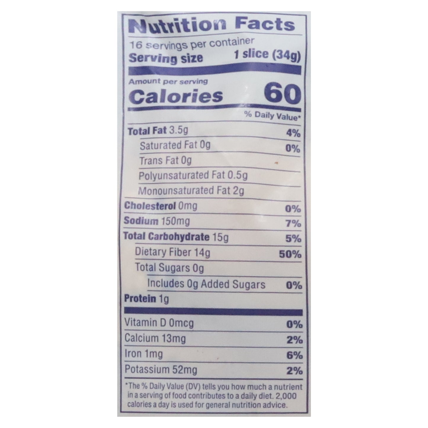 Carbonaut Seeded Gluten Free Bread 19 oz