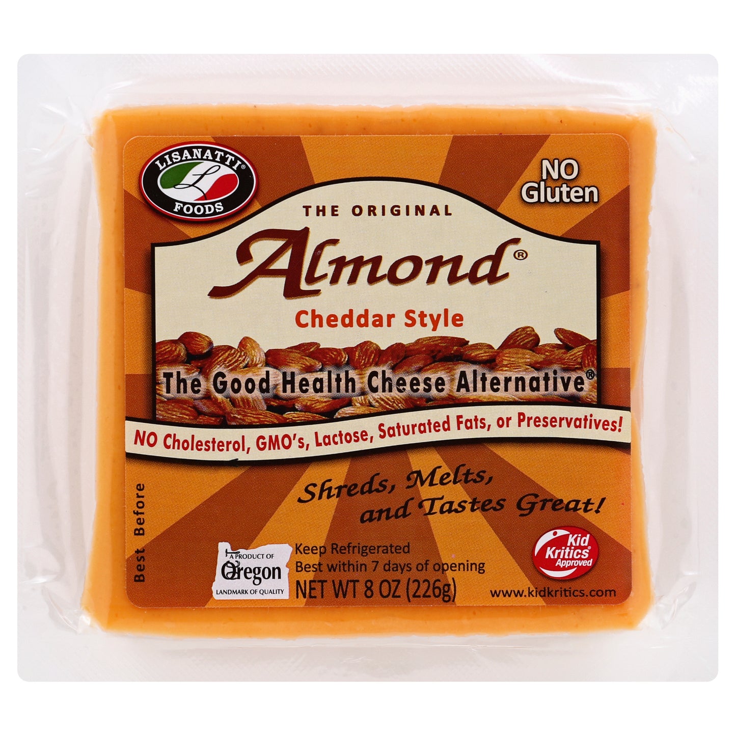 Lisanatti Foods Cheddar Style 8 oz